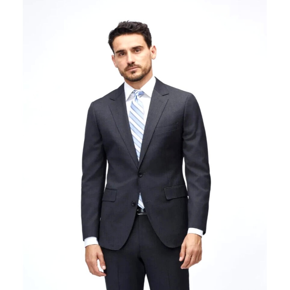 Bonobos Daily Grind Slim Fit Men's 44r Charcoal Gray Wool Suit Jacket New